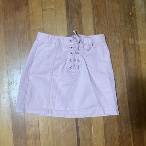 Forever 21 pink zip up skirt